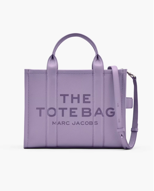 Marc Jacobs Leather Medium Tote Bag-Lilac