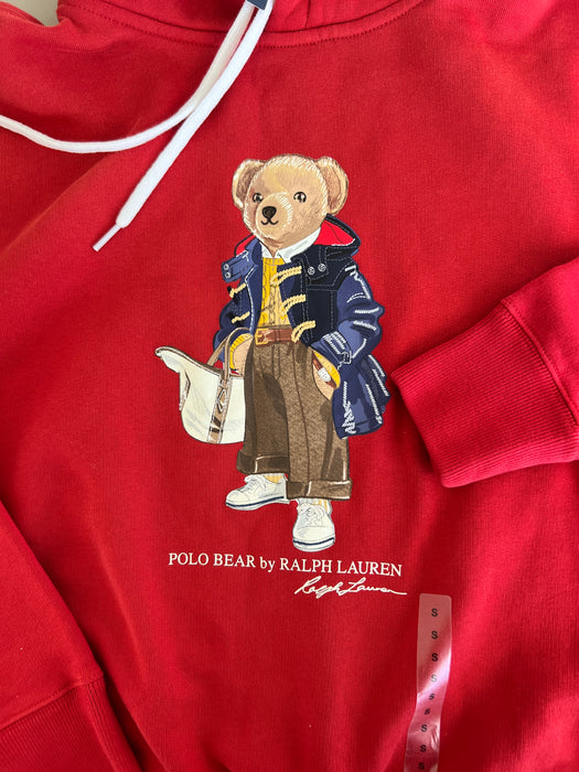 Ralph Lauren Polo Bear Hoodie in Red