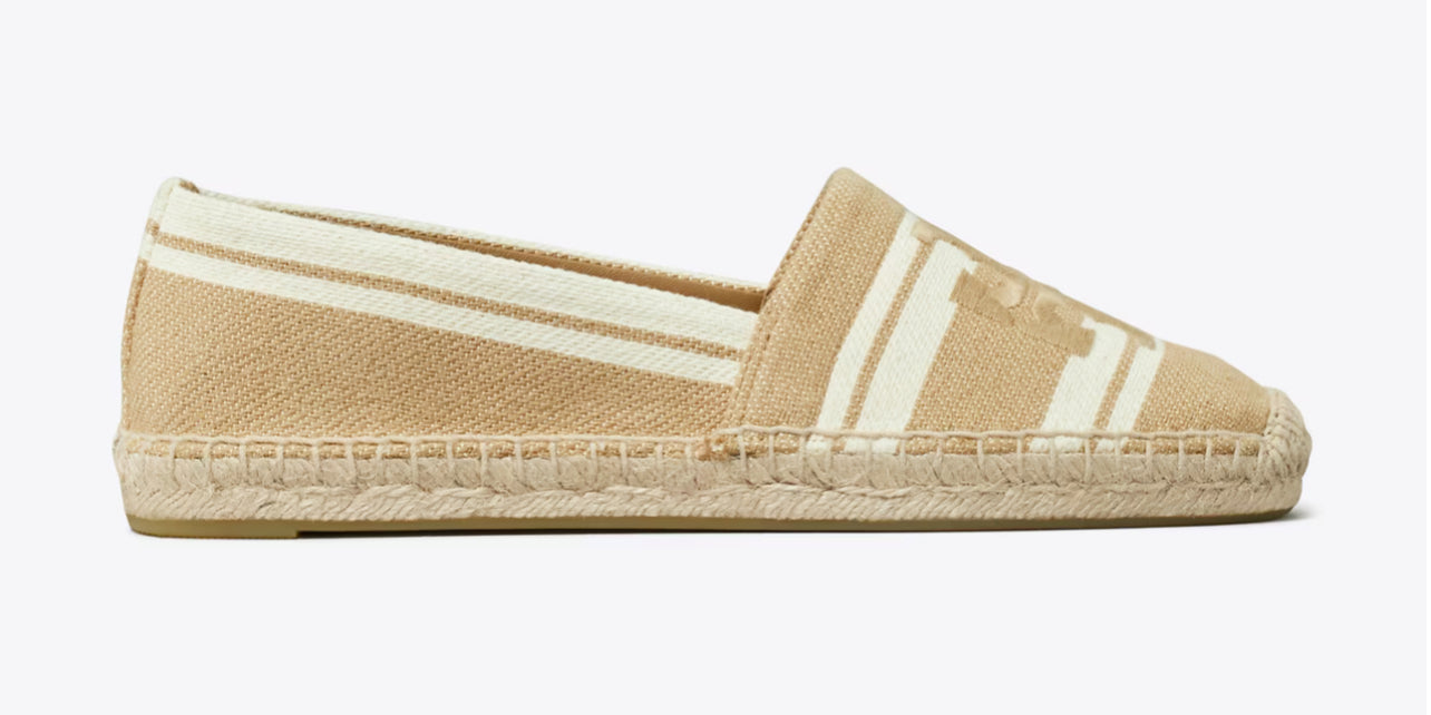 Tory Burch Jaquard Espadrille Ash White