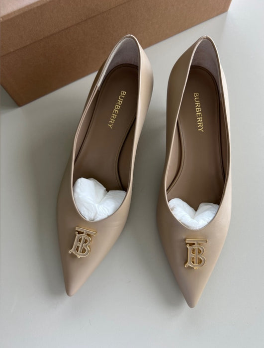 Burberry Ezra 40mm Pump Beige