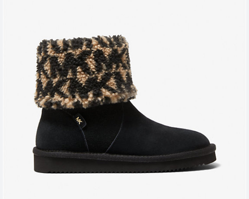 Michael Kors Monogram Detail Boot in Black