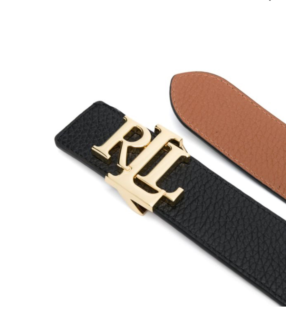 Ralph Lauren Logo Reversible Belt Black/Brown