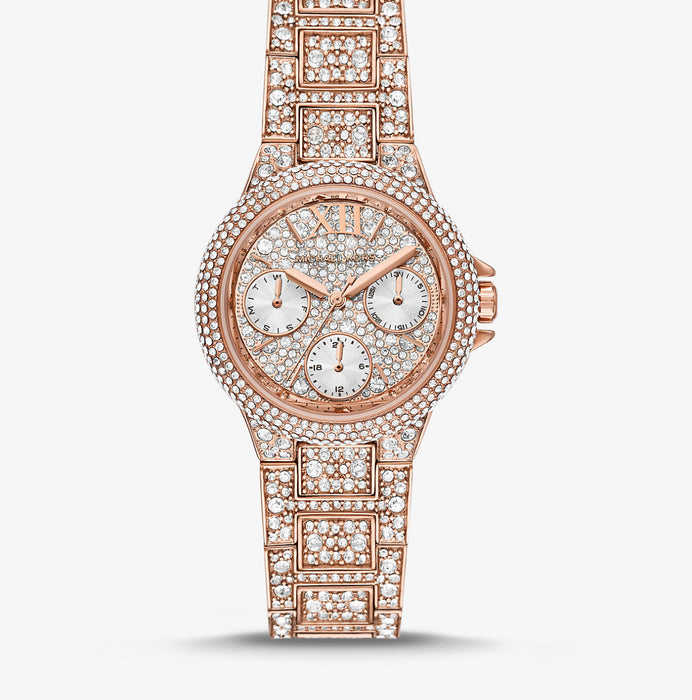 Michael Kors Camille Mid Extreme Glitz Rose Gold Stainless Watch MK6997