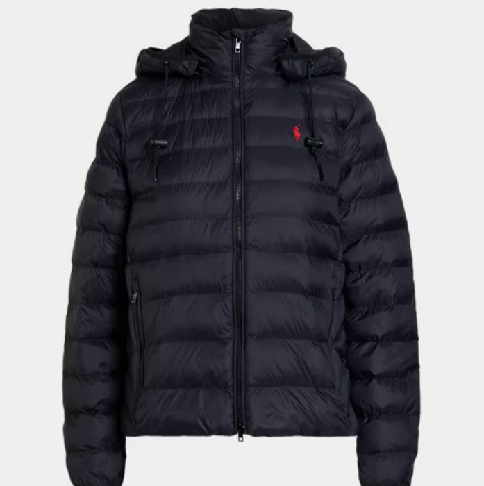 Polo Ralph Lauren Water-Resistant Packable Hooded Jacket Black