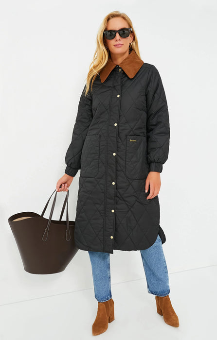 Barbour Black Marsett Quilt Jacket