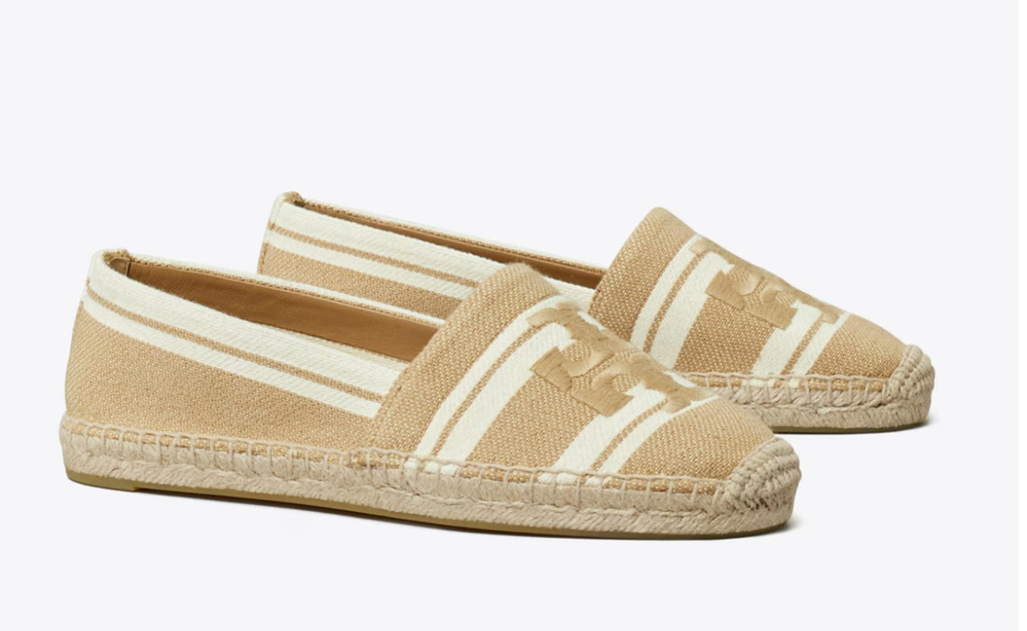 Tory Burch Jaquard Espadrille Ash White