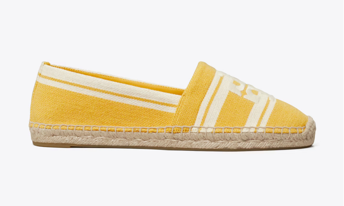 Tory Burch Double T Jacquard Espadrille Yellow