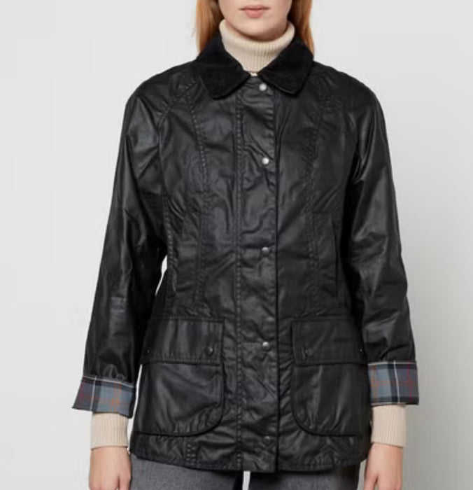 Barbour Beadnell Wax Jacket Black