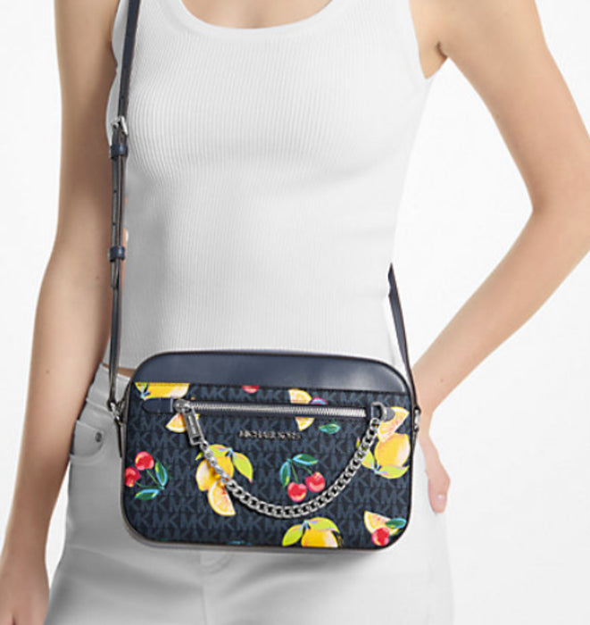 Michael Kors Jet Set Chain Crossbody Fruit Pattern