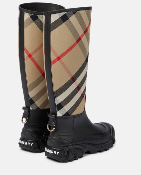 Burberry House Check Rubber Rain Boots