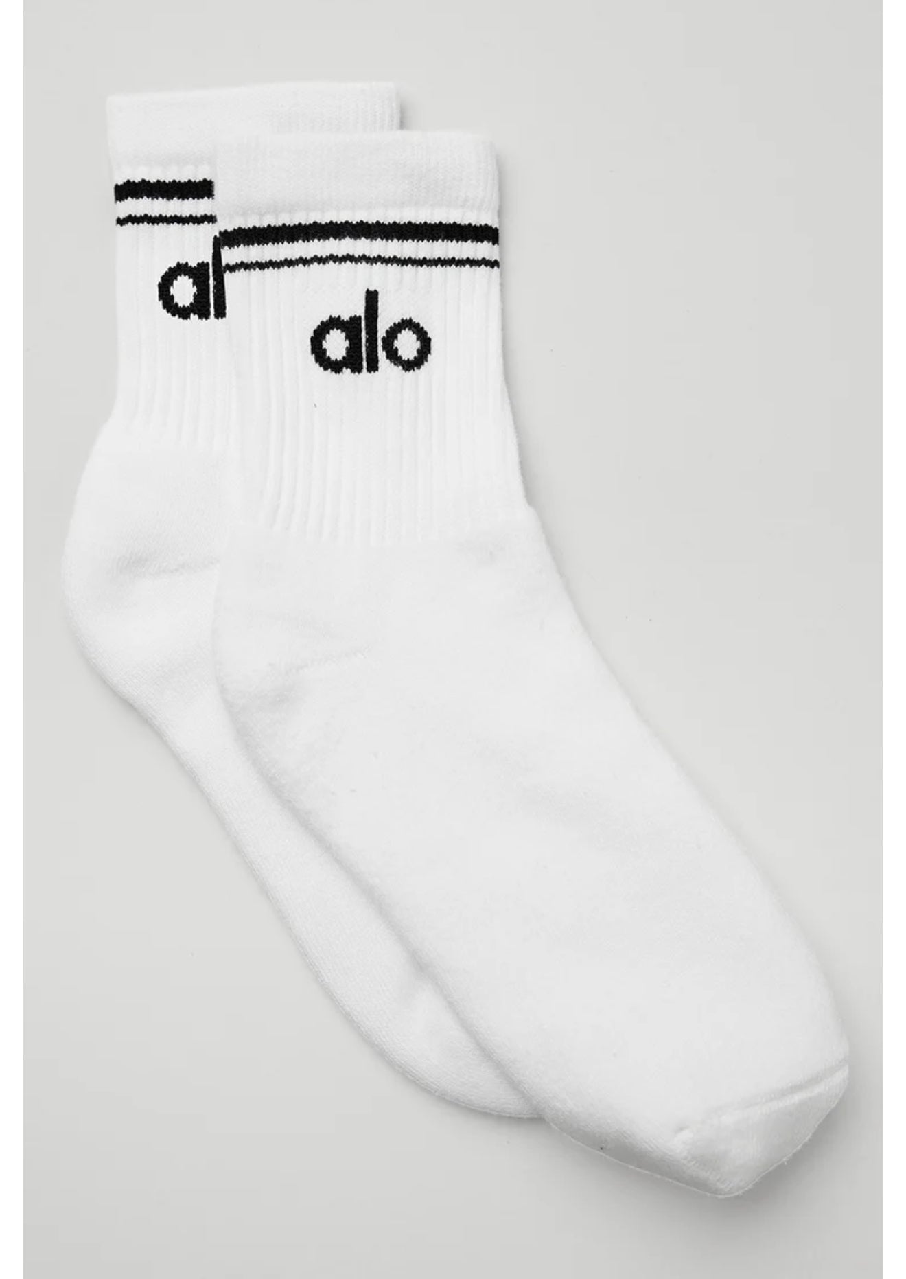 Alo Yoga Unisex Half-Crew Throwback Sock