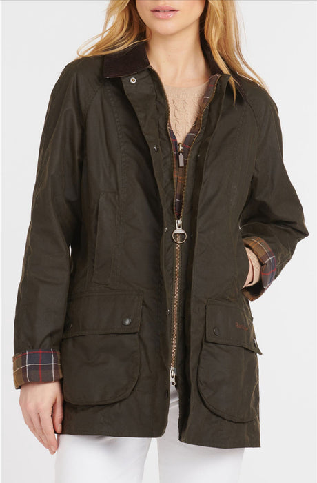 Barbour Beadnell Wax Jacket Olive