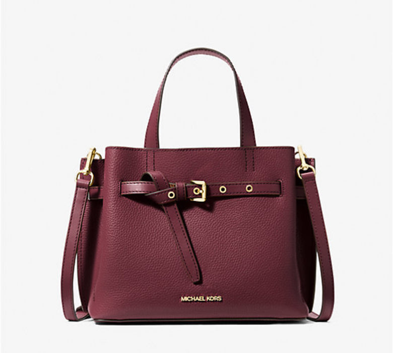 Emilia Small Pebbled Leather Satchel