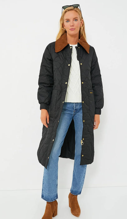 Barbour Black Marsett Quilt Jacket