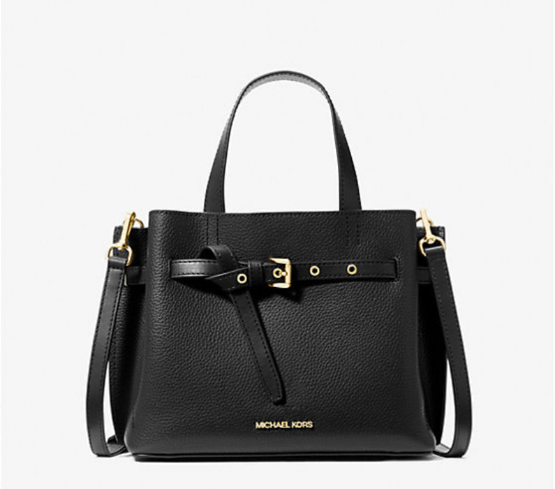 Emilia Small Pebbled Leather Satchel