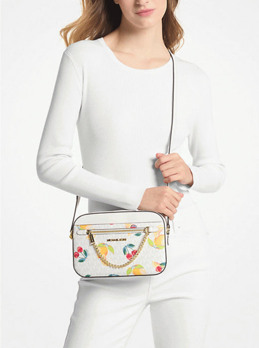 Michael Kors Jet Set Chain Crossbody Fruit Pattern