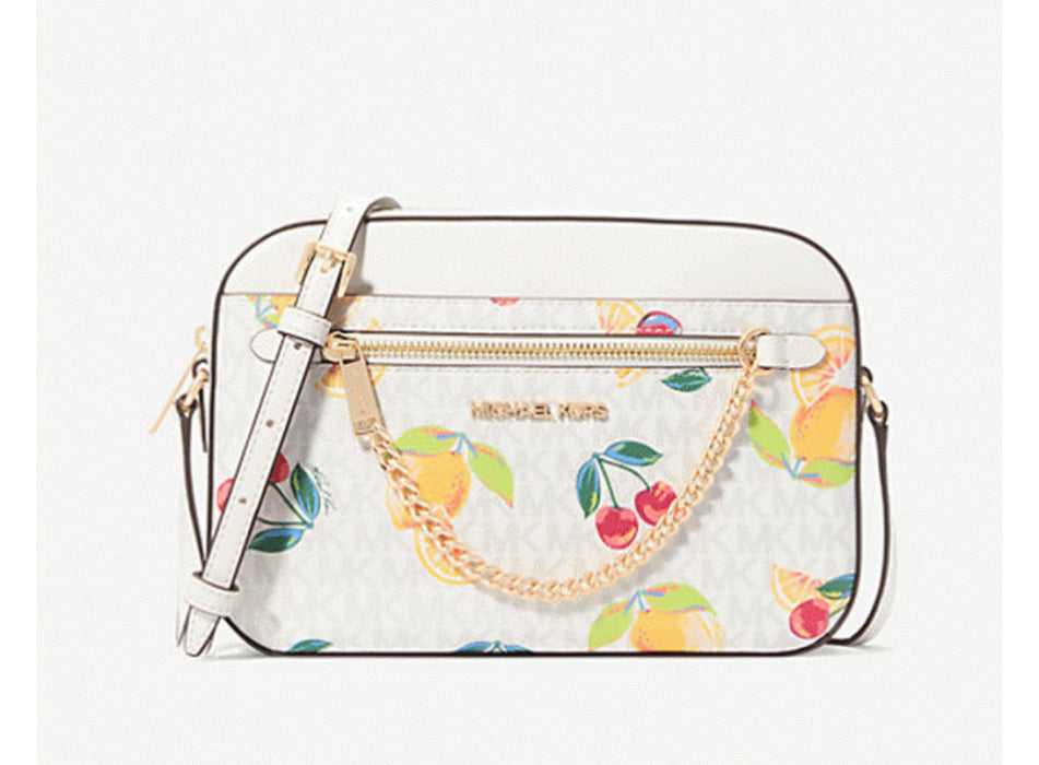 Michael Kors Jet Set Chain Crossbody Fruit Pattern