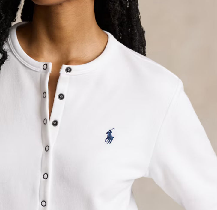 Polo Ralph Lauren French Terry Cardigan White