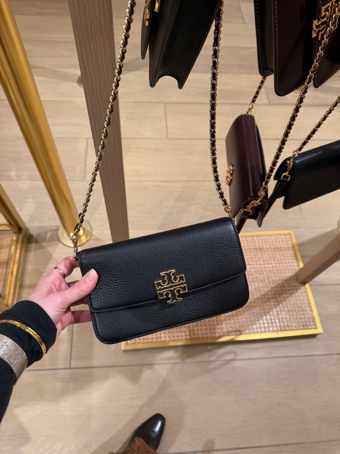 Tory Burch Britten Wristlet Chain Wallet Crossbody