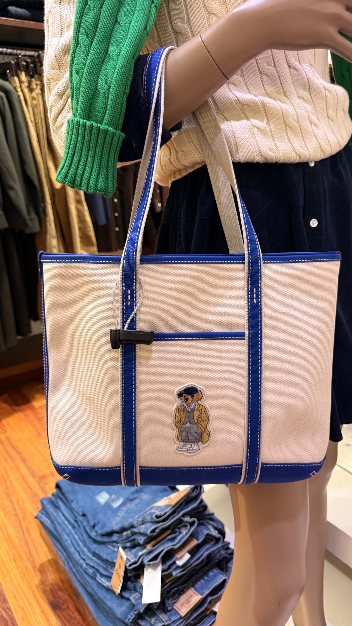 Polo Bear Small Shopper Tote Bag
