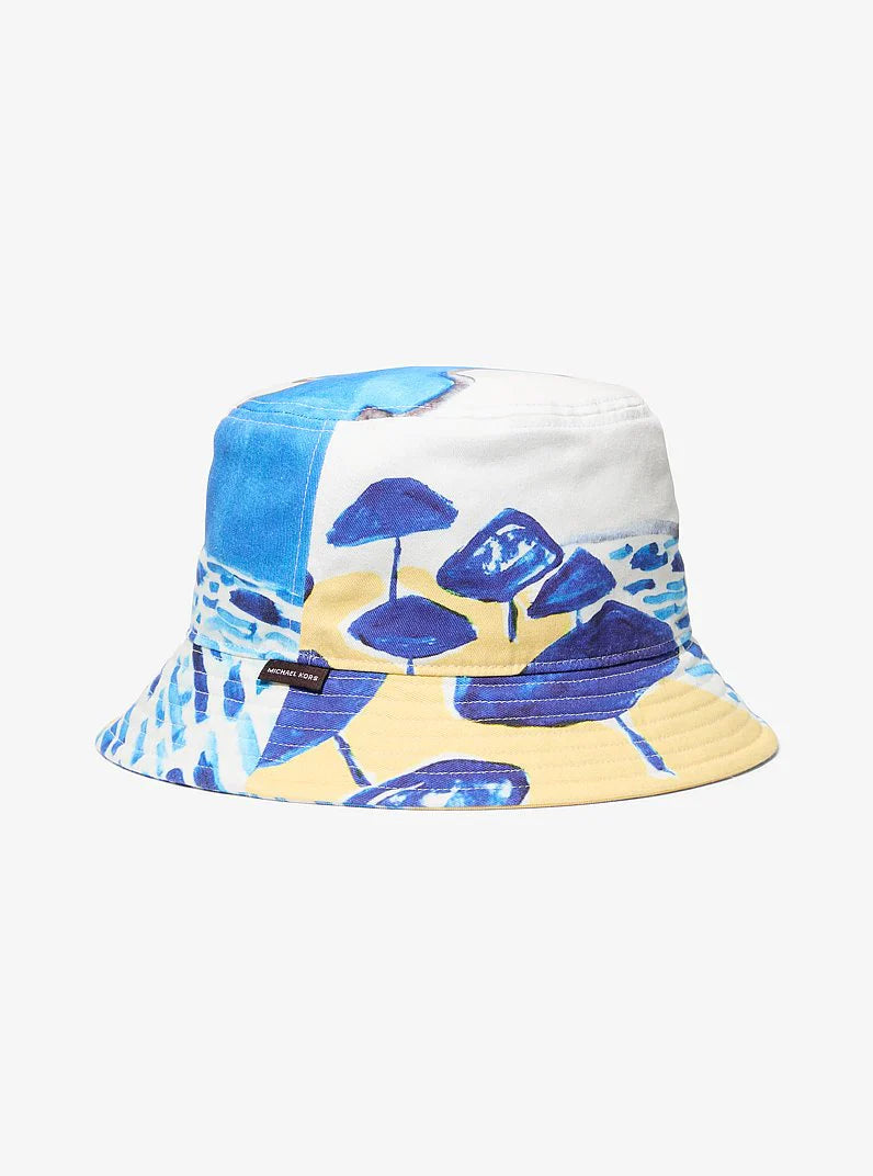 Michael Kors X Christina Zimpel Cotton Twill Bucket Hat-WHITE