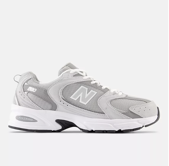 New Balance 530 Raincloud with shadow grey and silver metallic