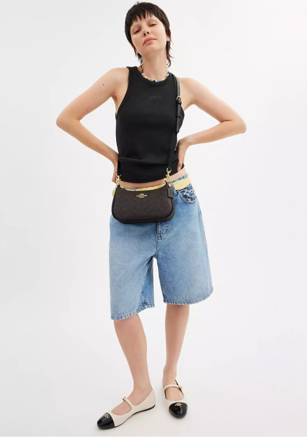 Coach Teri Shoulder Bag In Signature Canvas