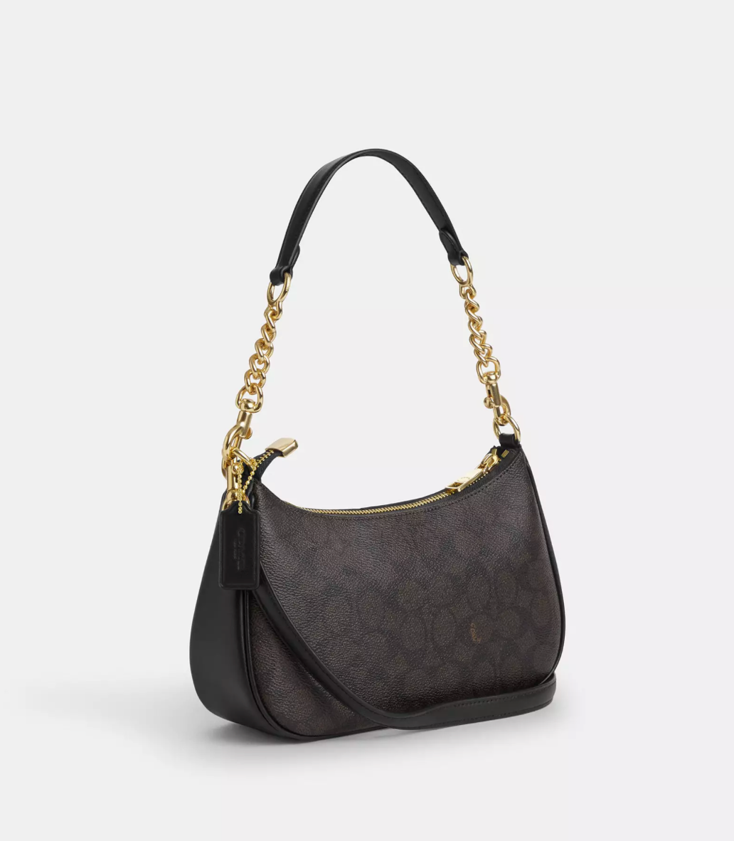 Coach Teri Shoulder Bag In Signature Canvas