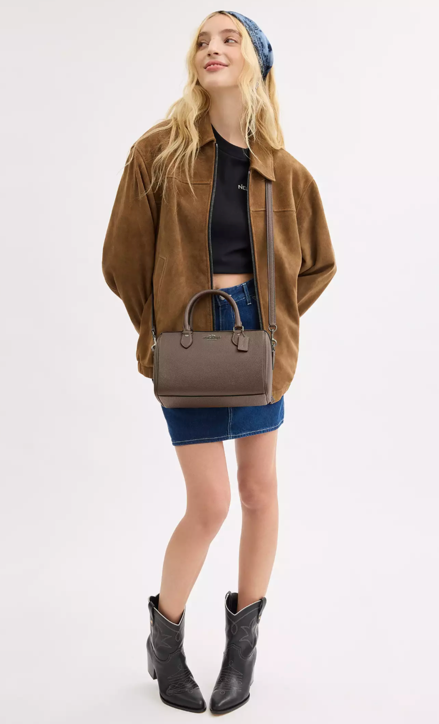 Coach Rowan Satchel Bag Kadın Deri Çanta