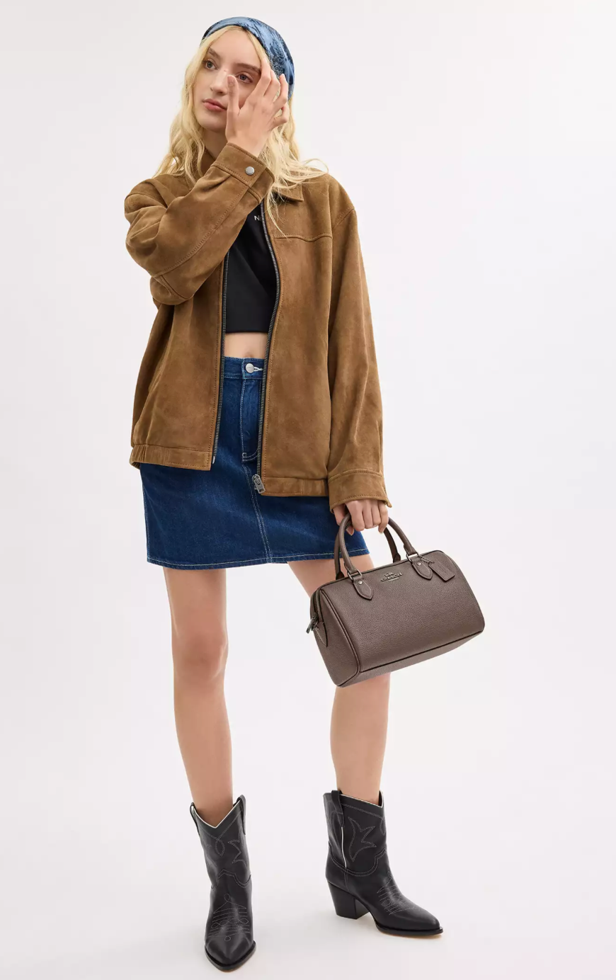 Coach Rowan Satchel Bag Kadın Deri Çanta