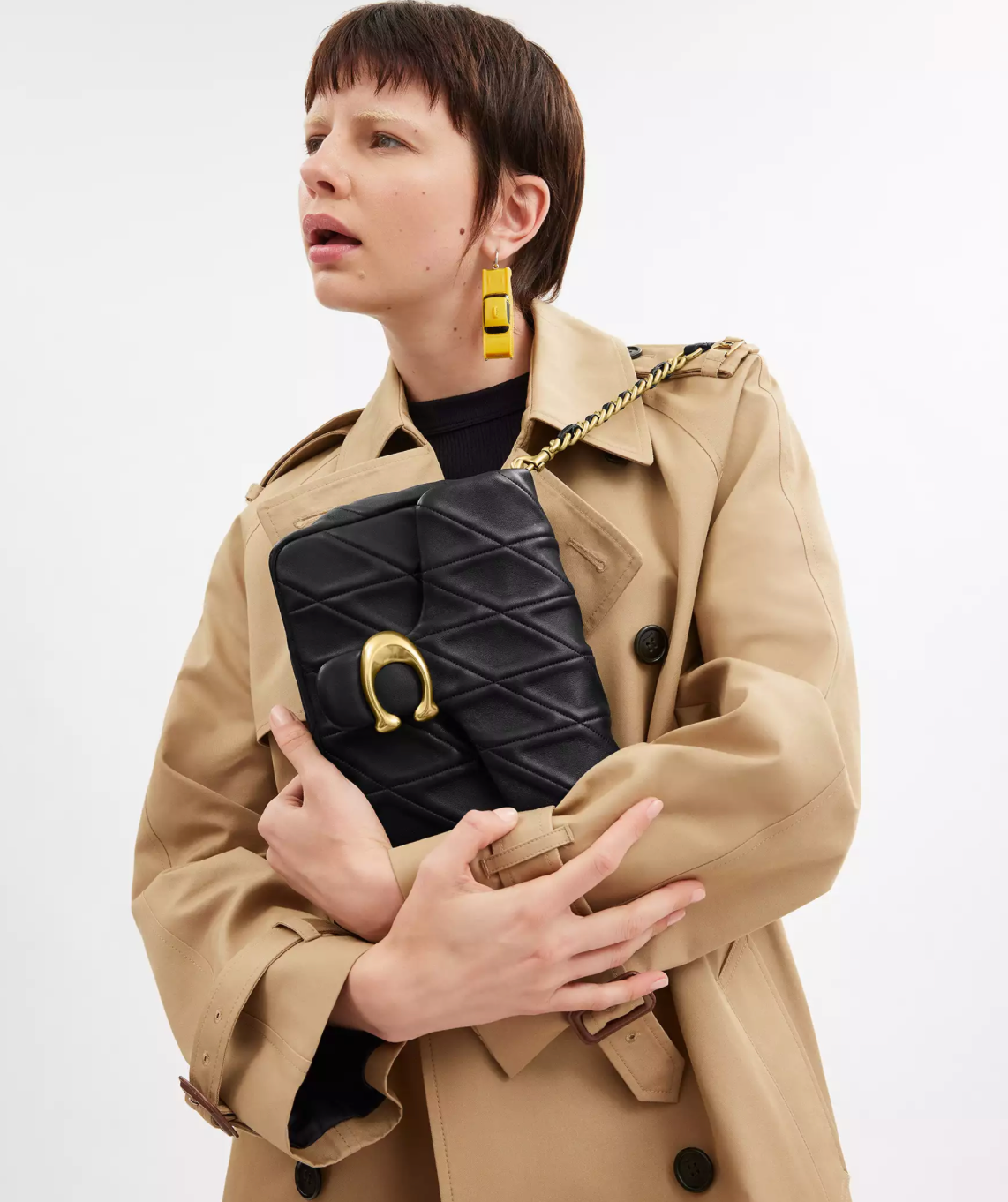 Coach Times Square Tabby Shoulder Bag With Quilting