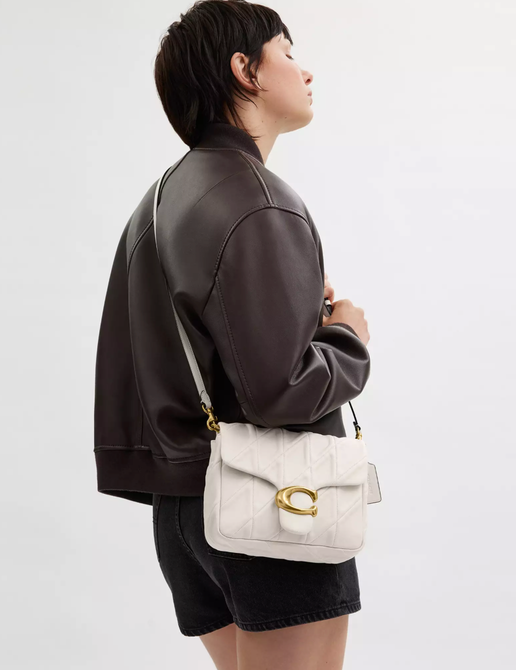 Coach Times Square Tabby Shoulder Bag With Quilting
