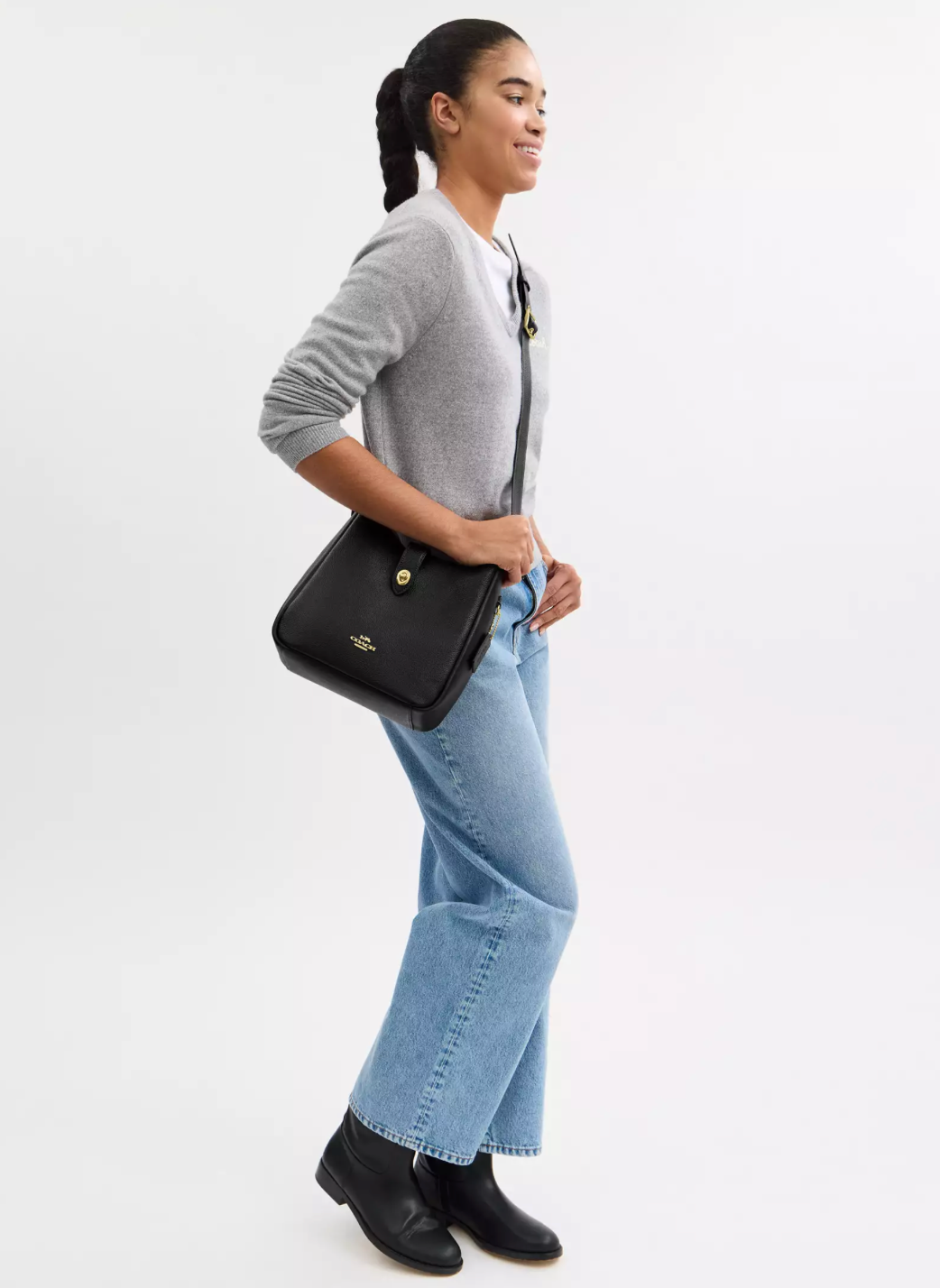 Coach Hadley Convertible Crossbody Bag Kadın Deri Çanta