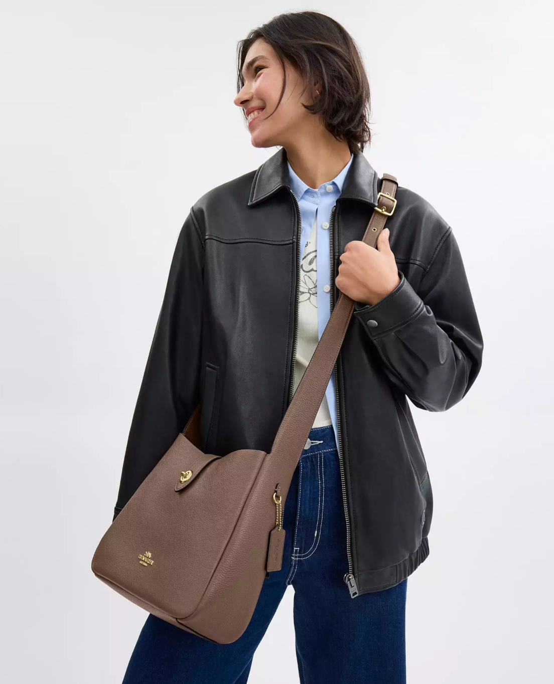 Coach Hadley Convertible Crossbody Bag Kadın Deri Çanta