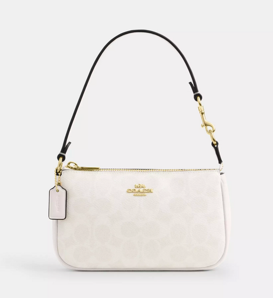 Coach Nolita 19 In Signature Canvas- White/Chalk