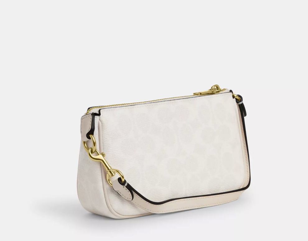 Coach Nolita 19 In Signature Canvas- White/Chalk