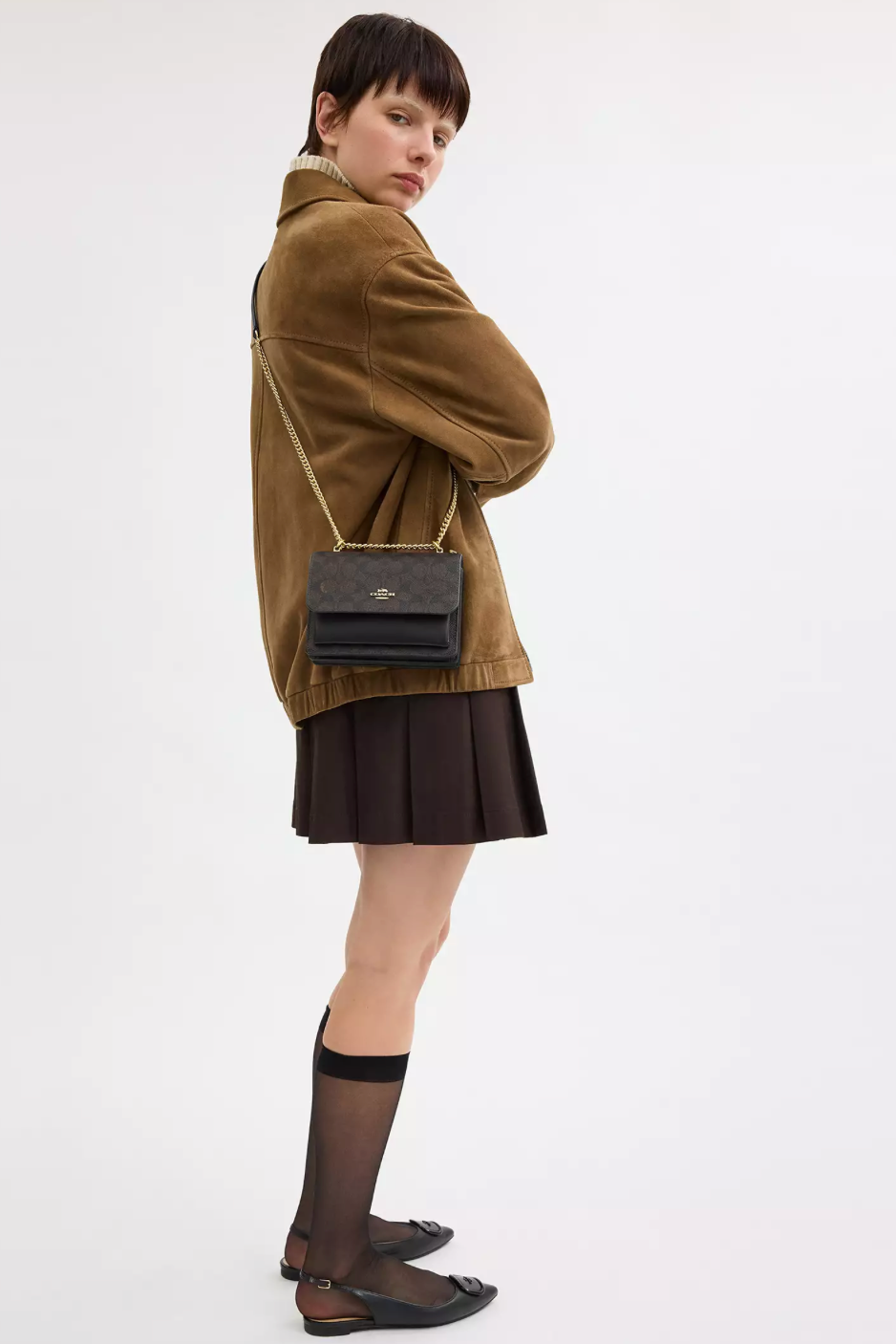 Coach Mini Klare Crossbody Bag In Signature Canvas Çanta