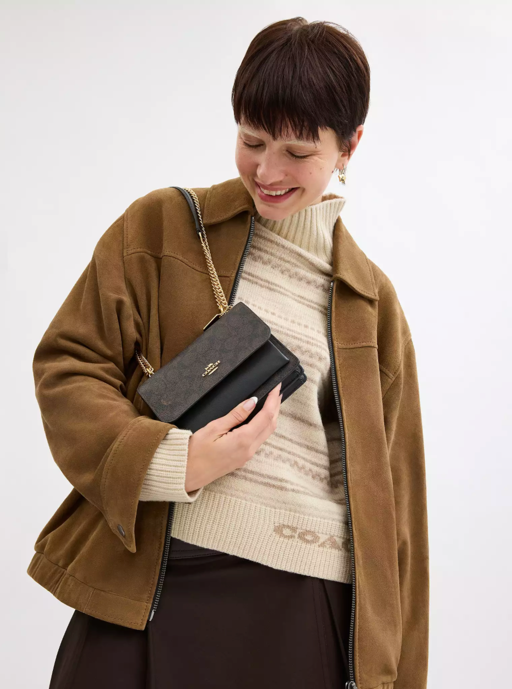 Coach Mini Klare Crossbody Bag In Signature Canvas Çanta