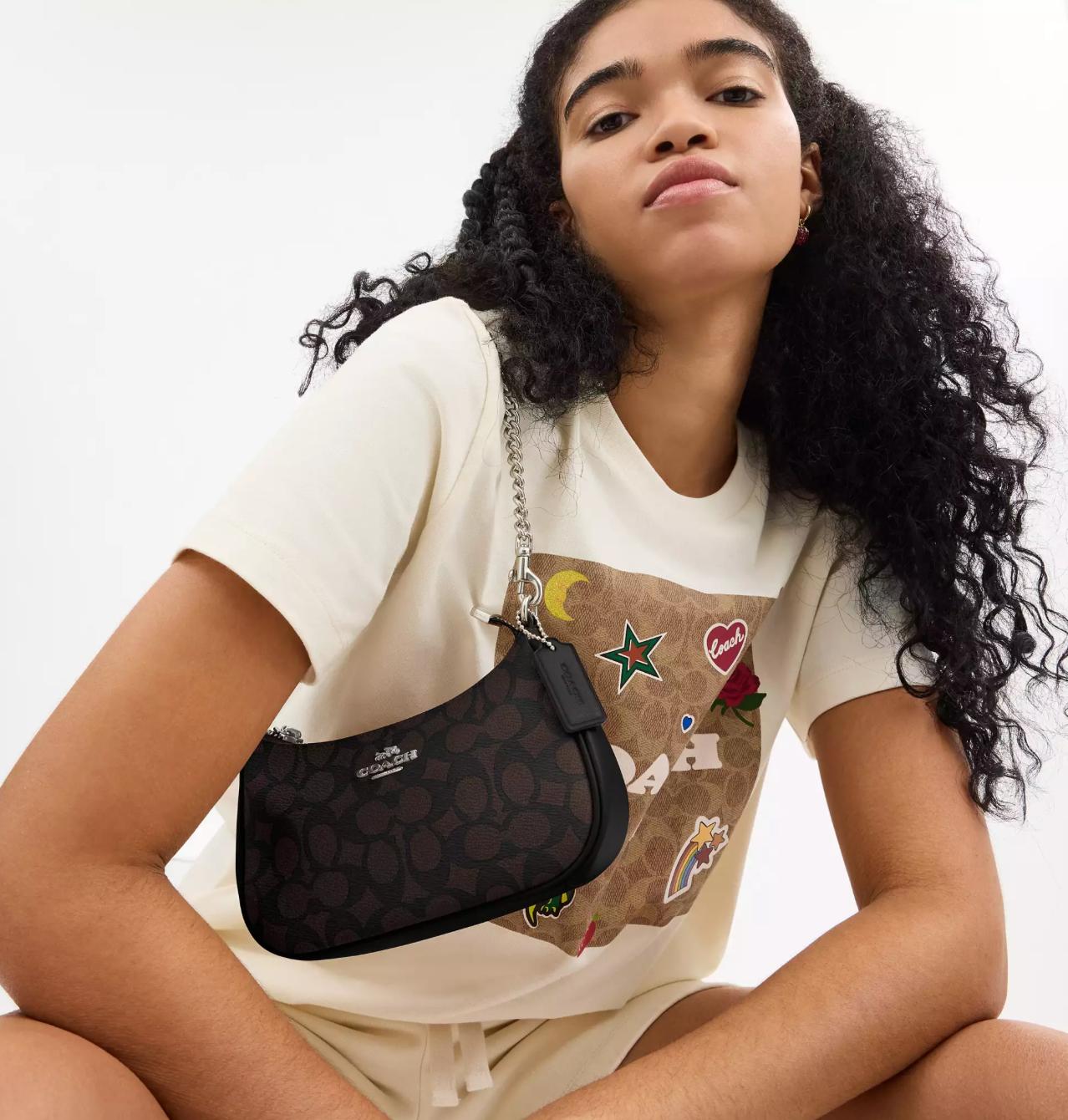 Coach Teri Mini Crossbody Bag In Signature Canvas Kadın Çanta