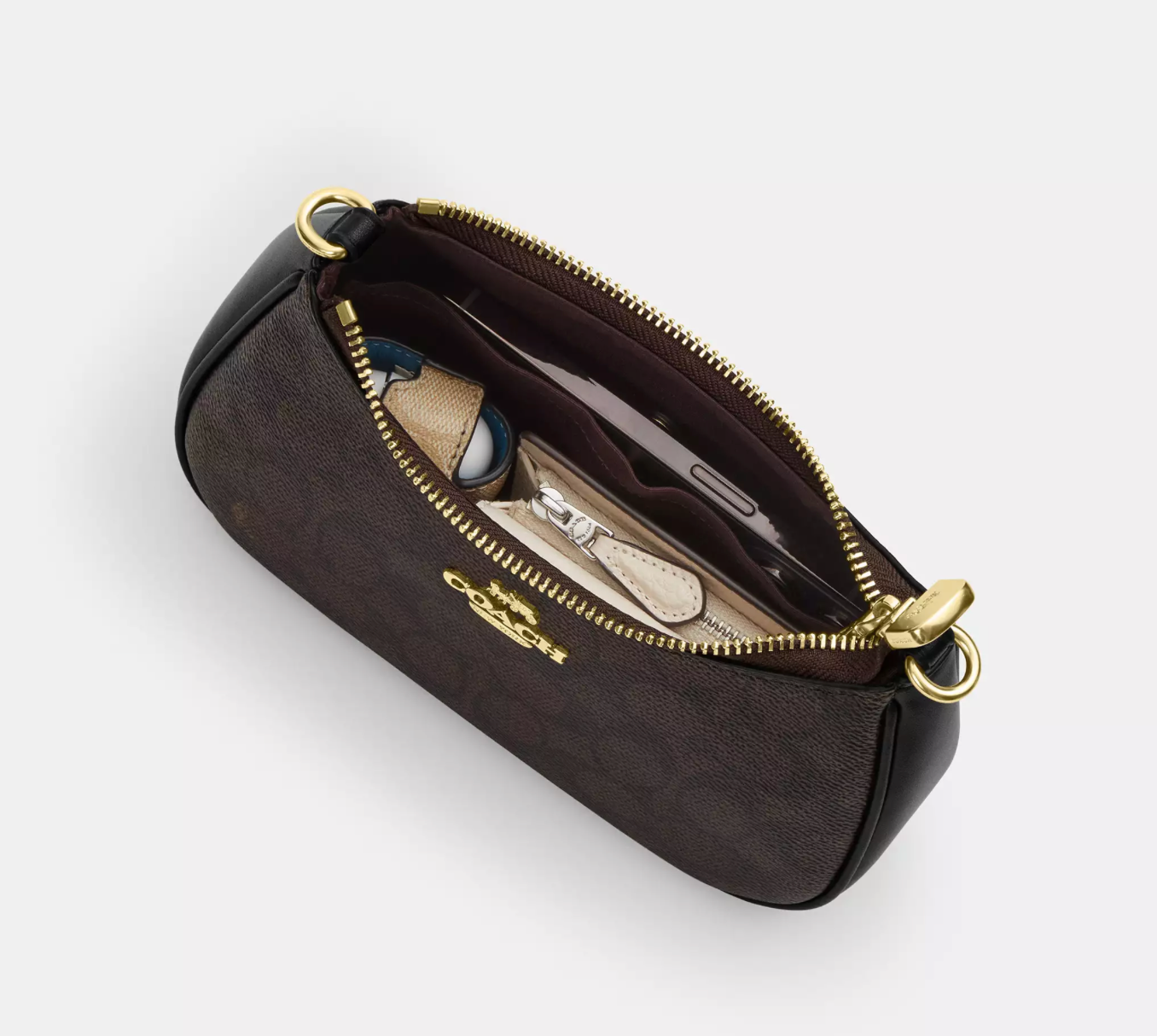 Coach Teri Mini Crossbody Bag In Signature Canvas Kadın Çanta