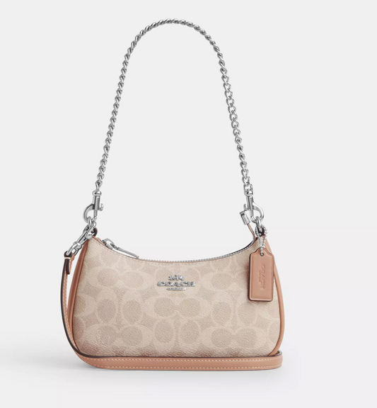 Coach Teri Mini Crossbody Bag In Signature Canvas Kadın Çanta