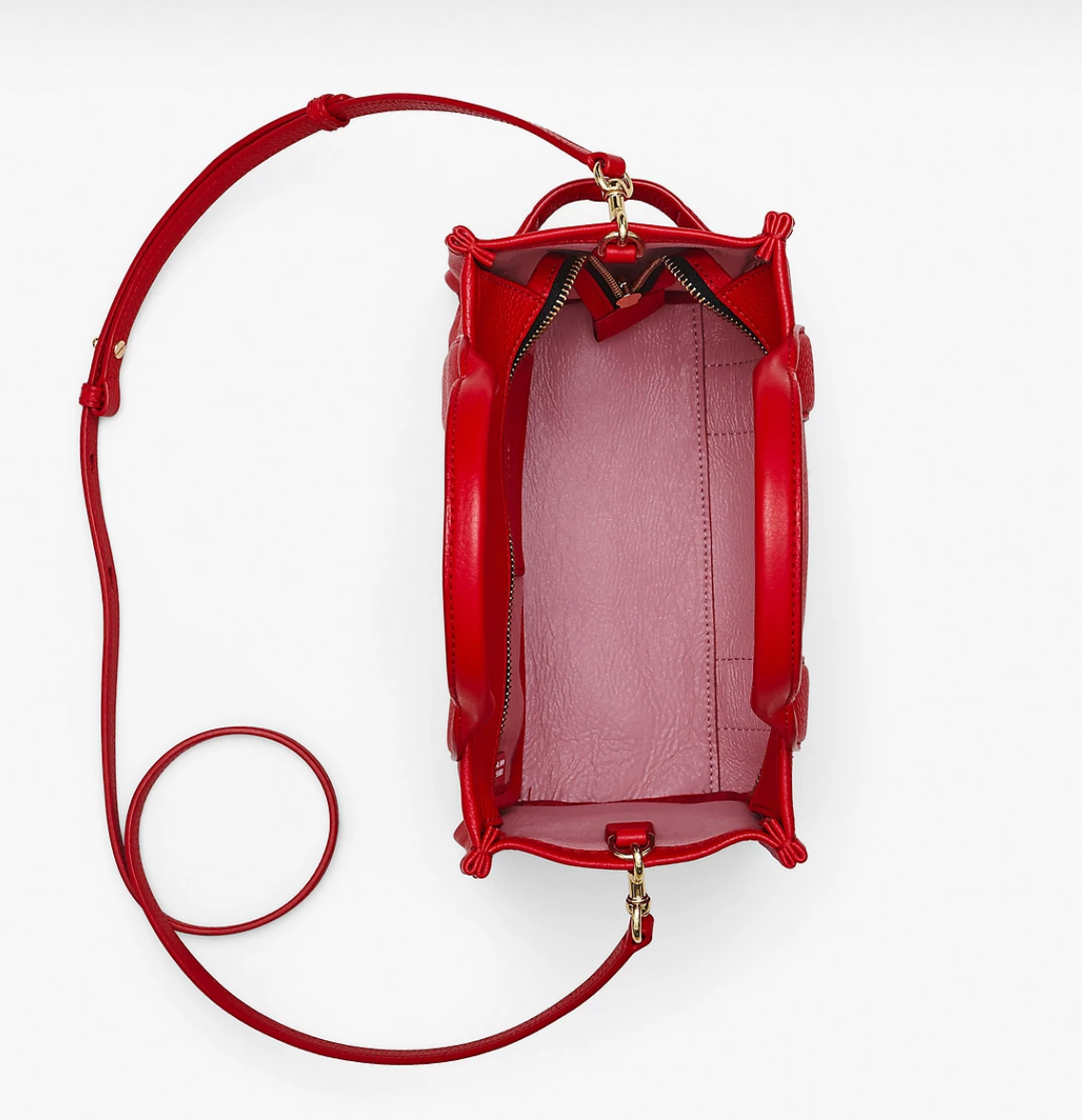 Marc Jacobs Small Leather Tote Bag True Red