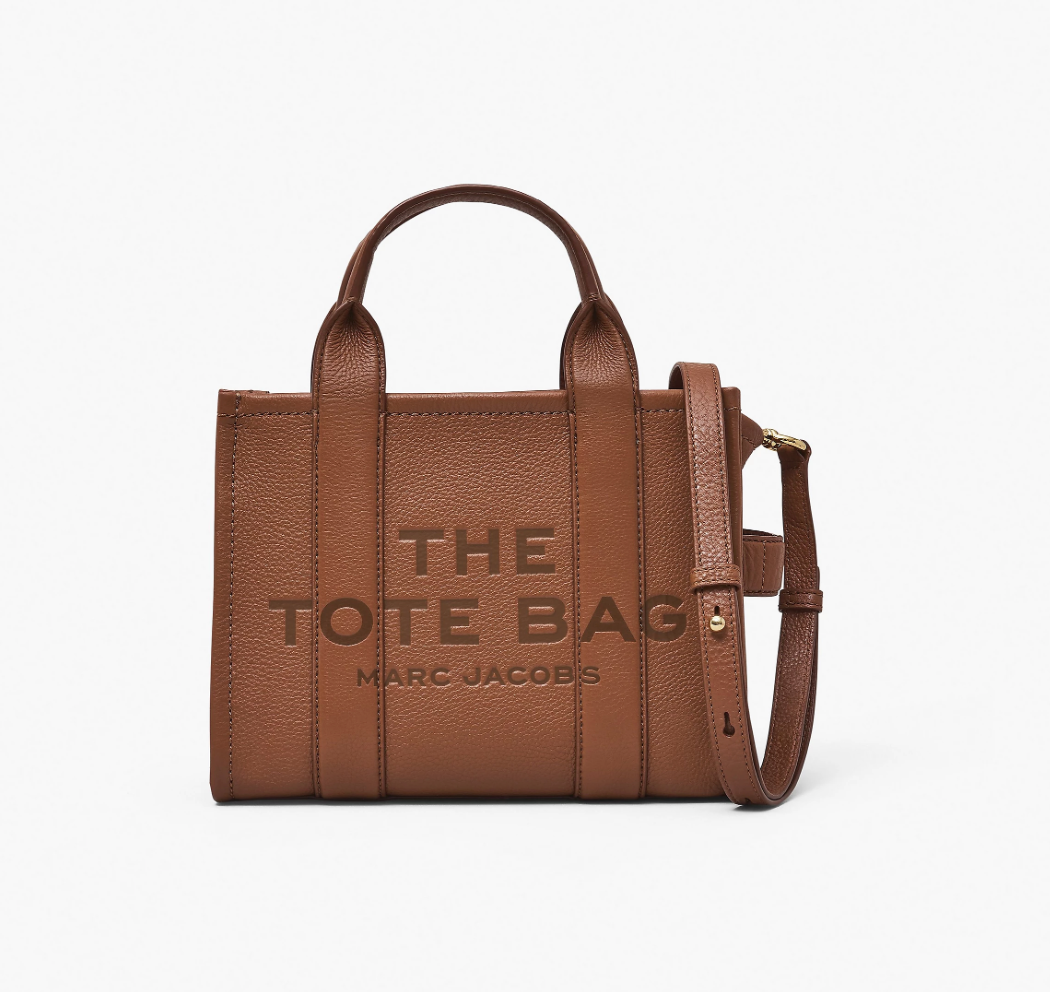 Marc Jacobs Small Leather Tote Bag Argan Oil