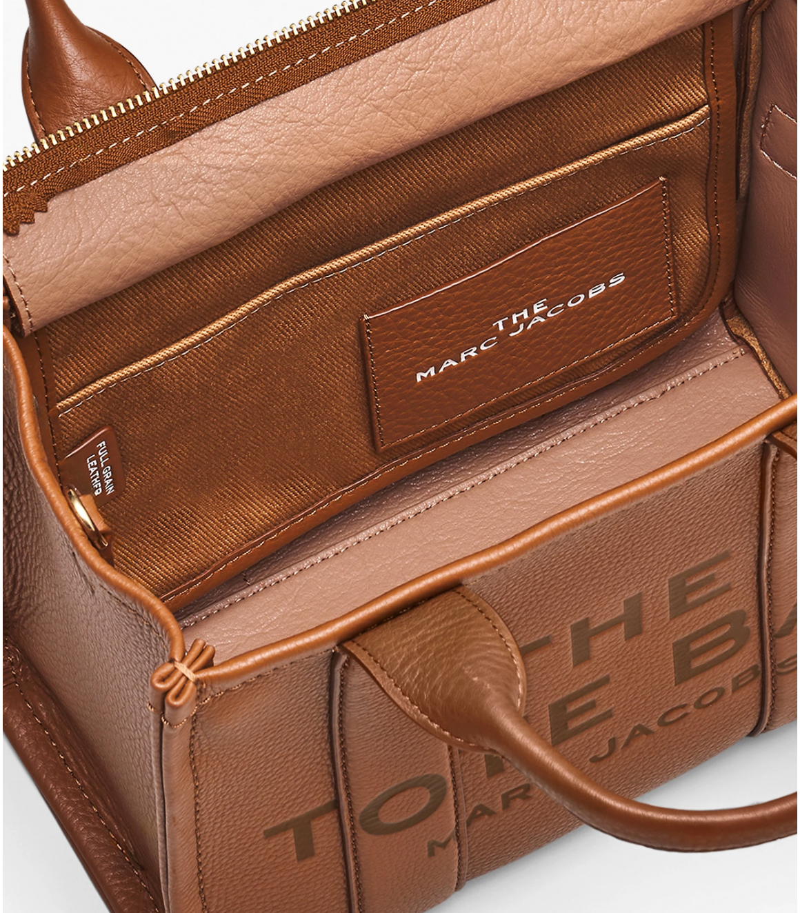 Marc Jacobs Small Leather Tote Bag Argan Oil