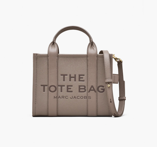 Marc Jacobs Small Leather Tote Bag Cement