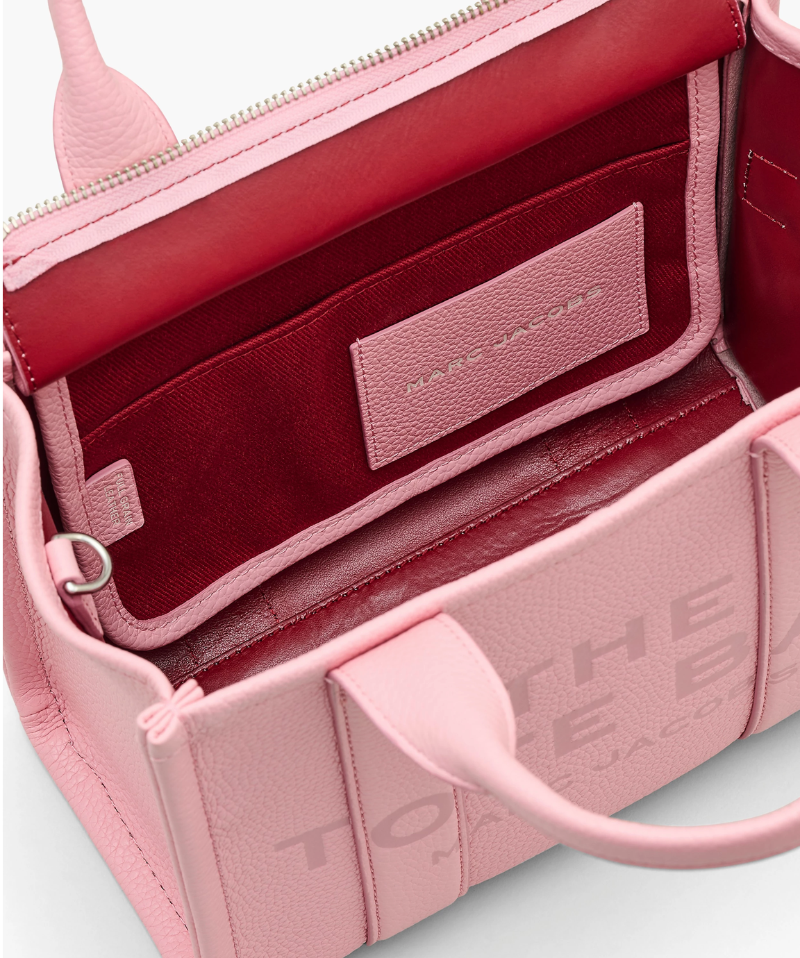 Marc Jacobs Small Leather Tote Bag Ribbon Pink