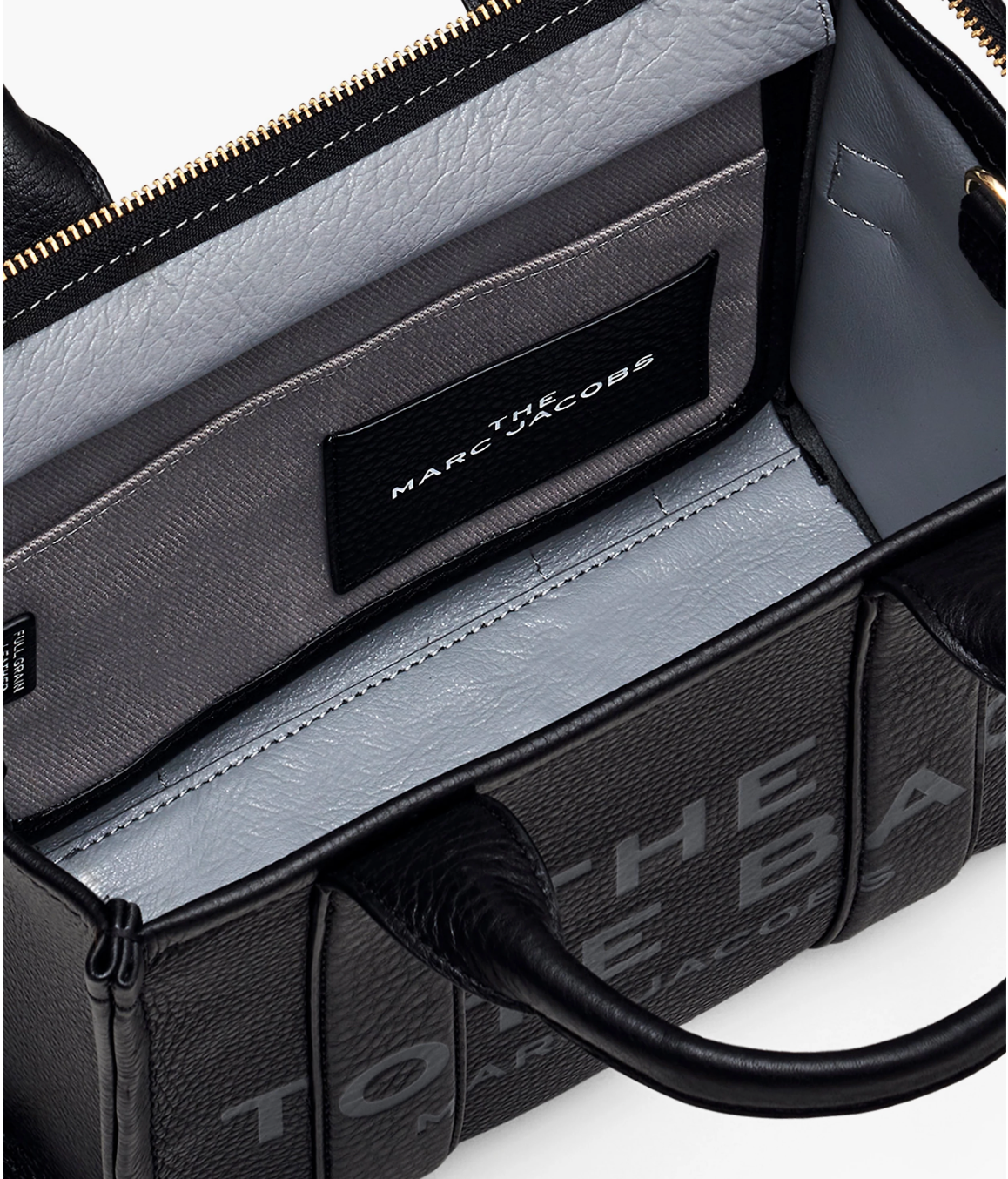 Marc Jacobs Small Leather Tote Bag Black