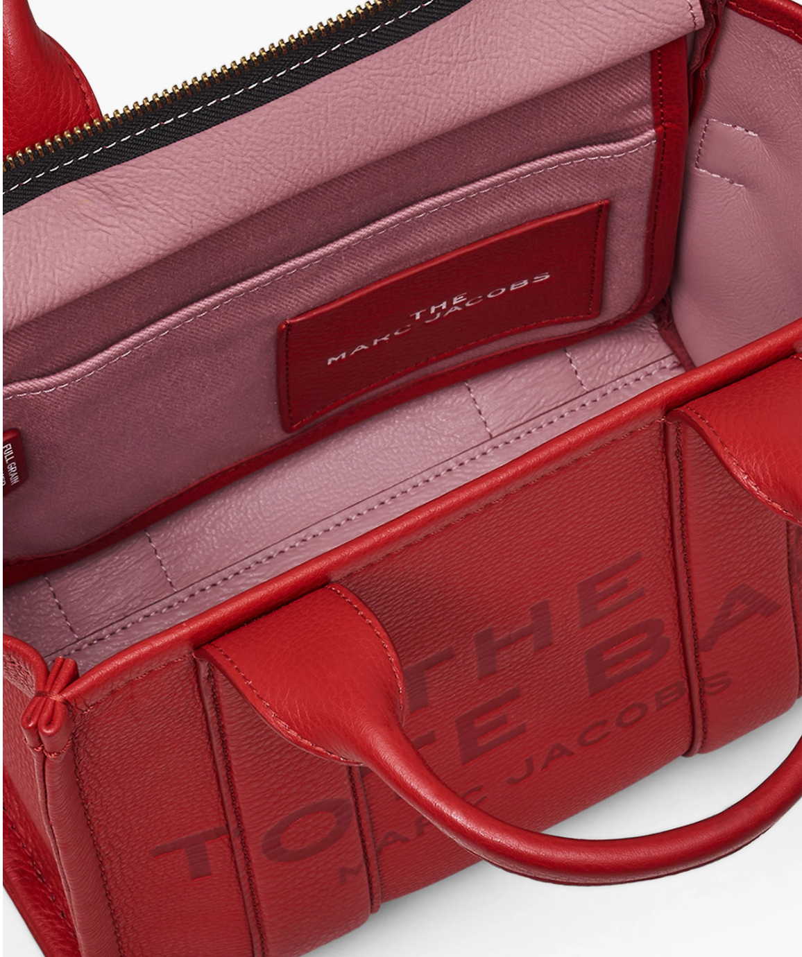 Marc Jacobs Small Leather Tote Bag True Red