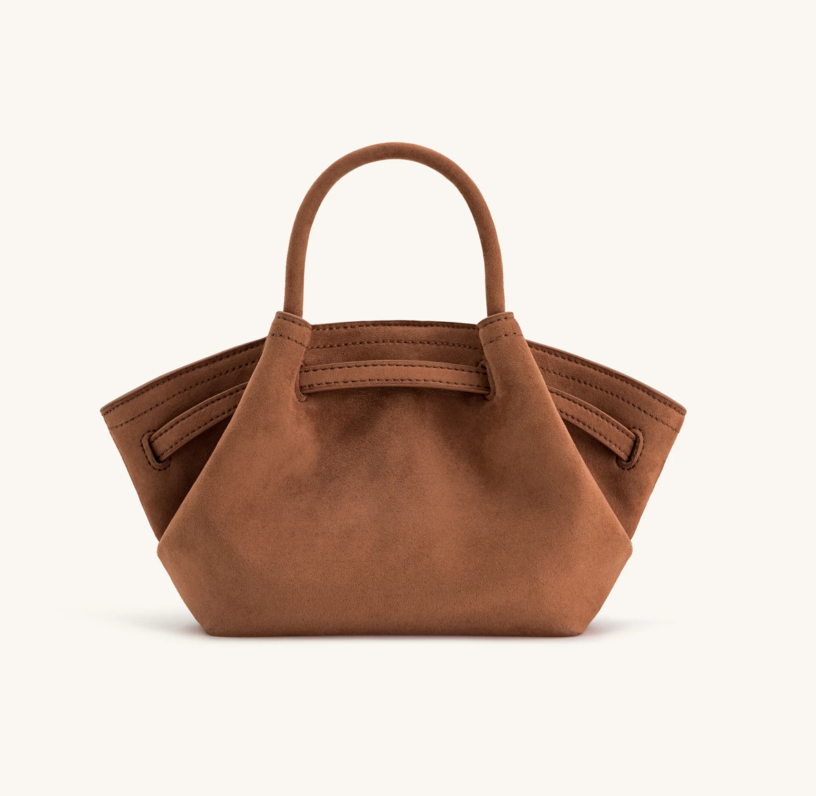 JW PEI Hana Mini Faux Suede Tote Bag - Brown (Ön Sipariş)