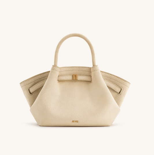 JW PEI Hana Mini Faux Suede Tote Bag - Off White